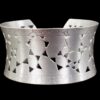 WIDE SILVER CUFF BRACELET - Image 2
