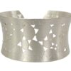 WIDE SILVER CUFF BRACELET