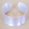 WIDE SILVER CUFF BRACELET - Image 7