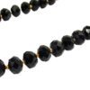 BLACK GLASS BEADED NECKLACE - Image 3