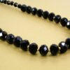 BLACK GLASS BEADED NECKLACE - Image 6