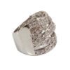 CLEAR CUBIC ZIRCONIA WIDE BAND RING - Image 4