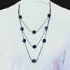 BLACK GLASS BEADED LAYERED NECKLACE - Image 2