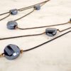 BLACK GLASS BEADED LAYERED NECKLACE - Image 5