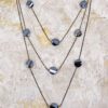 BLACK GLASS BEADED LAYERED NECKLACE - Image 6