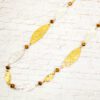 SILVER, GOLD, AND COPPER COLOR LINK NECKLACE - Image 5