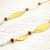 SILVER, GOLD, AND COPPER COLOR LINK NECKLACE - Image 4
