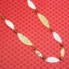 SILVER, GOLD, AND COPPER COLOR LINK NECKLACE - Image 2