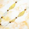 SILVER, GOLD, AND COPPER COLOR LINK NECKLACE - Image 7