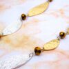 SILVER, GOLD, AND COPPER COLOR LINK NECKLACE - Image 9