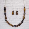 TIGER EYE STONE NECKLACE AND EARRING SET - Image 6
