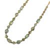 GREEN GLASS BEADED NECKLACE