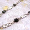 BLACK AND CLEAR CRYSTAL V SHAPE PENDANT NECKLACE - Image 3