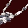 BLACK AND CLEAR CRYSTAL V SHAPE PENDANT NECKLACE - Image 12
