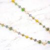 GREEN GLASS BEADED NECKLACE - Image 6