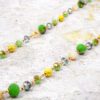 GREEN GLASS BEADED NECKLACE - Image 2