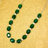 GREEN GLASS AND WHITE PEARL NECKLACE - Image 5