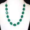 GREEN GLASS AND WHITE PEARL NECKLACE - Image 4