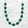 GREEN GLASS AND WHITE PEARL NECKLACE - Image 8