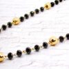 BLACK AND GOLD GLASS BEAD NECKLACE - Image 3