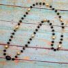 BLACK AND GOLD GLASS BEAD NECKLACE - Image 9