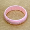 PINK FABRIC WRAPPED BRACELET WITH PINK CRYSTALS - Image 6