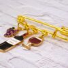 WINE THEME CHARM BROOCH PIN - Image 5