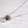 GRAY AND WHITE PEARL PENDANT - Image 3