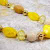 YELLOW AND BROWN BEAD NECKLACE - Image 8