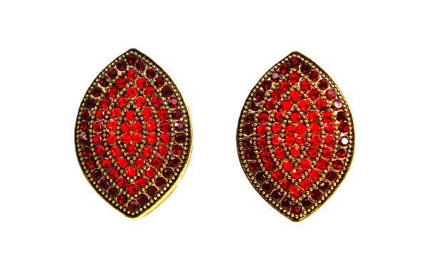 RED CRYSTAL EARRINGS