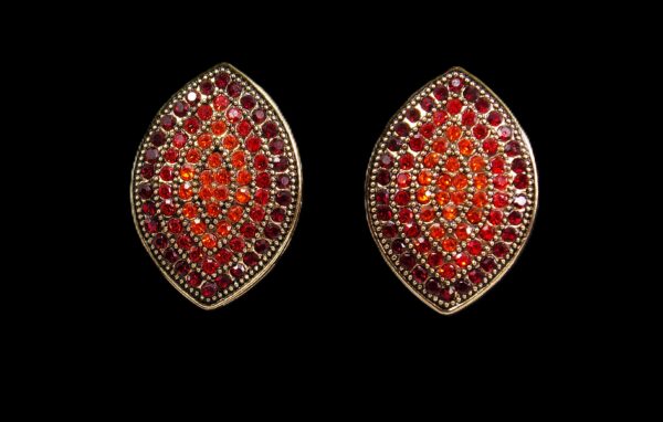 RED CRYSTAL EARRINGS - Image 3