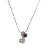 GRAY AND WHITE PEARL PENDANT