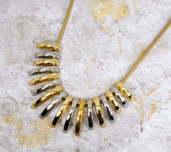 SILVER AND GOLD NECKLACE - Image 6