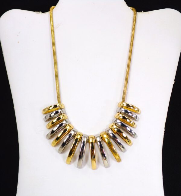 SILVER AND GOLD NECKLACE - Image 4