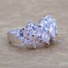 CLEAR CUBIC ZIRCONIA STONE BAND RING SIZE 8 - Image 6