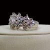 CLEAR CUBIC ZIRCONIA STONE BAND RING SIZE 8 - Image 8