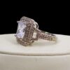 RECTANGLE CLEAR CUBIC ZIRCONIA STONE RING SIZE 8 - Image 8