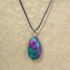 RUBY IN ZOISITE TEARDROP STONE PENDANT NECKLACE - Image 10
