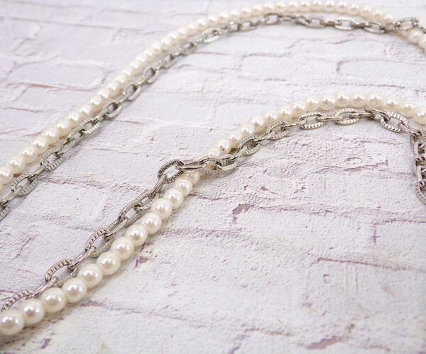 LARGE WHITE PEARL PENDANT NECKLACE - Image 8