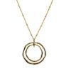 LARGE SHINY GOLD PENDANT NECKLACE