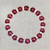 PURPLE CAT EYE STONE BEAD BRACELET WITH CRYSTALS - Image 8