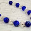 BLUE AND SILVER BEAD NECKLACE - Image 6