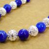 BLUE AND SILVER BEAD NECKLACE - Image 5
