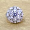 LARGE CLEAR CUBIC ZIRCONIA STONE DOME RING SIZE 8.5 - Image 4