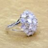 LARGE CLEAR CUBIC ZIRCONIA STONE DOME RING SIZE 8.5 - Image 6