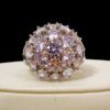 LARGE CLEAR CUBIC ZIRCONIA STONE DOME RING SIZE 8.5 - Image 7