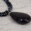 SPARKLING BLUE GOLDSTONE PENDANT AND GLASS BEAD NECKLACE - Image 5