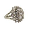 LARGE CLEAR CUBIC ZIRCONIA STONE DOME RING SIZE 8.5 - Image 3