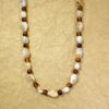 BROWN AND BEIGE BEAD NECKLACE - Image 9