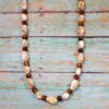 BROWN AND BEIGE BEAD NECKLACE - Image 5